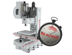 TBI VC 610 Start Mill - szybki posuw w osiach X/Y/Z 48/48/48 m/min!